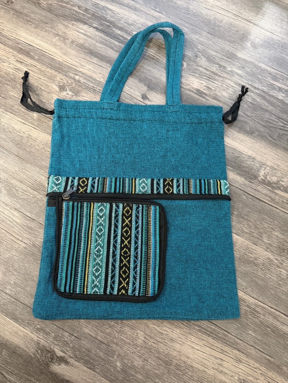 100% cotton bag. Handmade in Nepal. Unisex